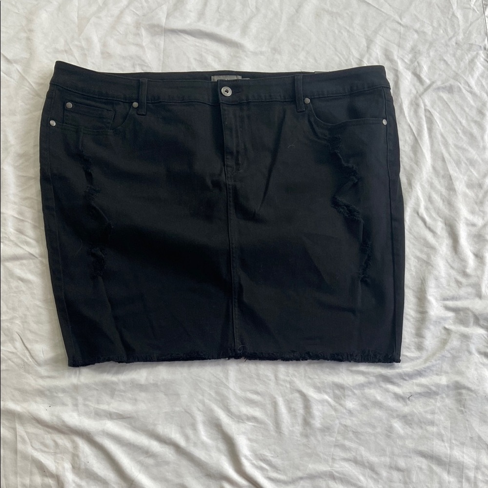 Torrid Black Mini Skirt Casual Night Out